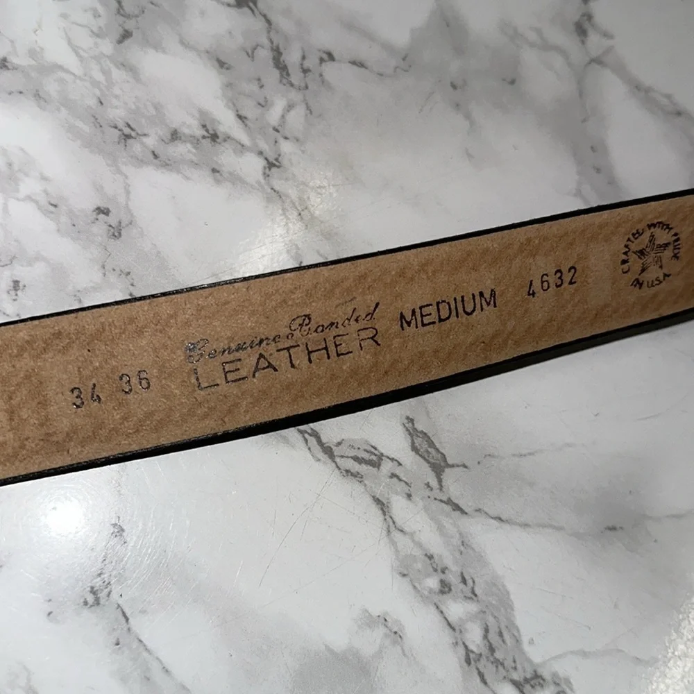 Men's Brown Leather Belt size medium